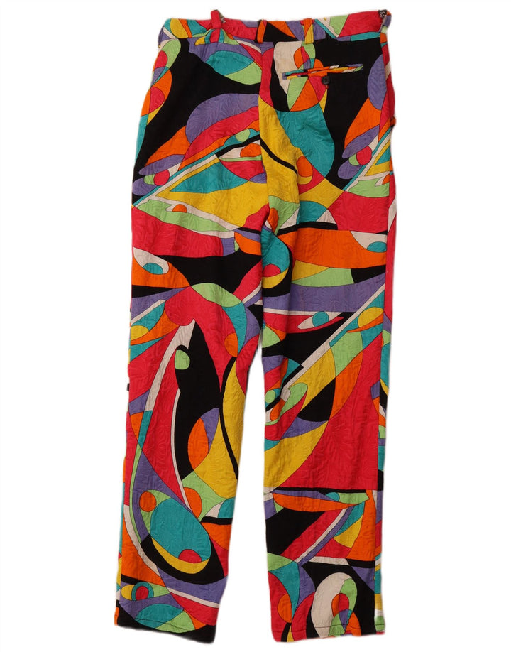 VINTAGE Højtaljede Chinobukser til kvinder IT 46 Large W30 L28 Flerfarvet