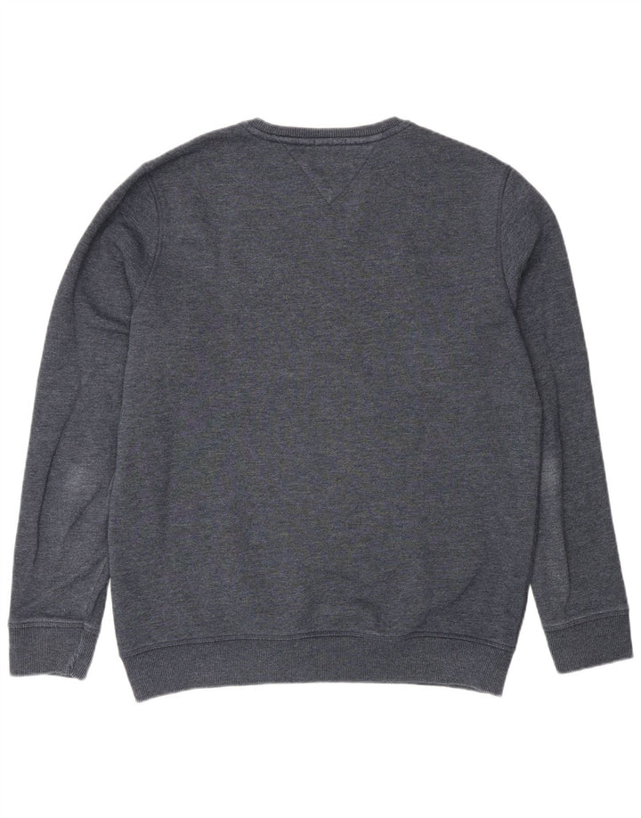 Tommy Hilfiger Herre Regular Fit Sweatshirt Jumper Stor marineblå bomuld
