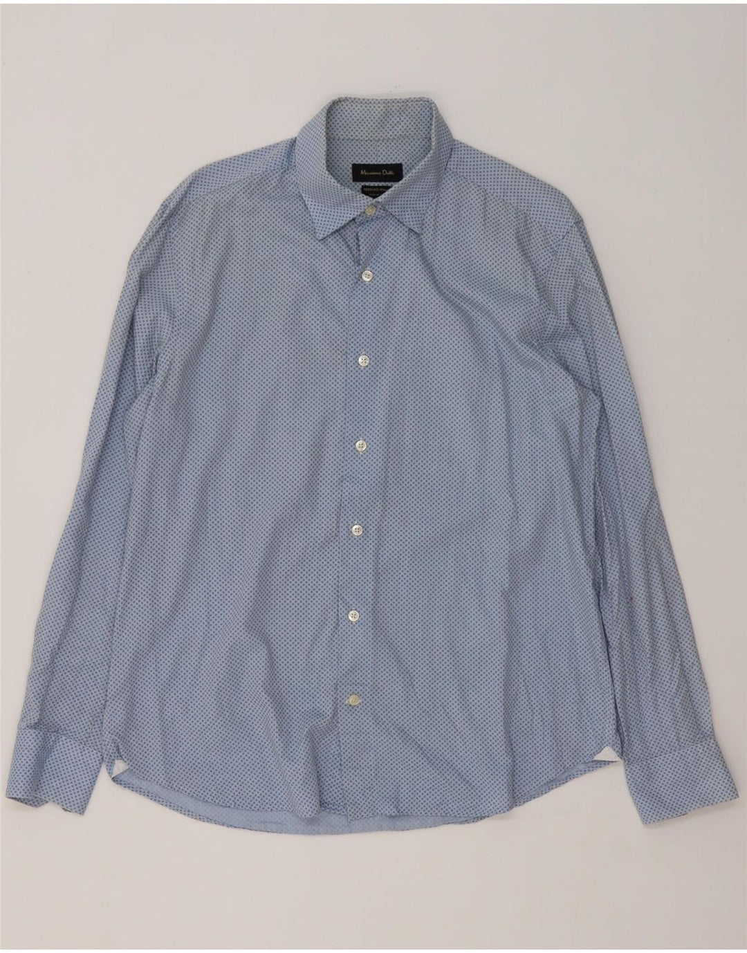Massimo Dutti Herreskjorte str. 43 Large Blue Spotted