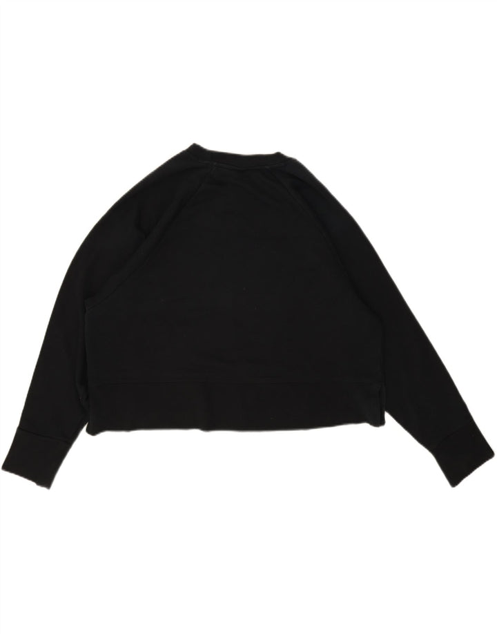 Nike Dame Dri Fit Crop Oversized Sweatshirt Jumper UK 16 Large Sort