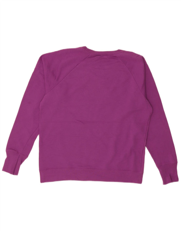 Champion Dame Grafisk Sweatshirt Jumper UK 16 Large Purple Polyester