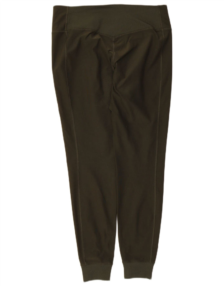 Nike Dame Dri Fit Leggings UK 14 Large Khaki Polyester