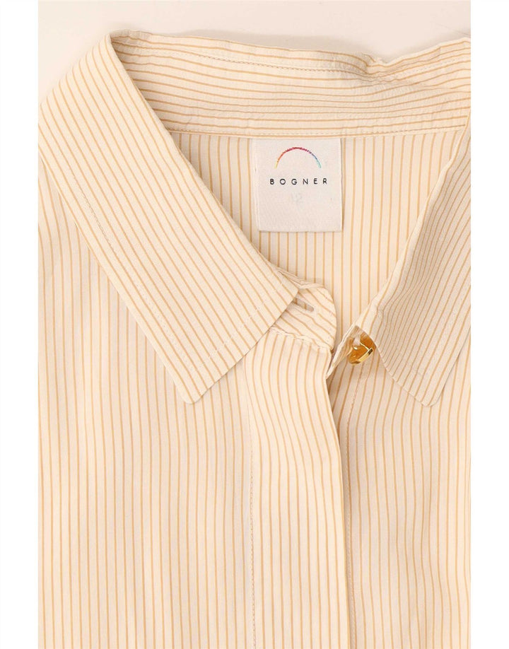 Bogner Womens Regular Fit-skjorte EU 42 Large Beige Striped