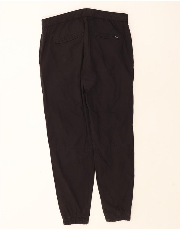 Zara Herre Joggers Chino Bukser Large W32 L26 Sort Bomuld