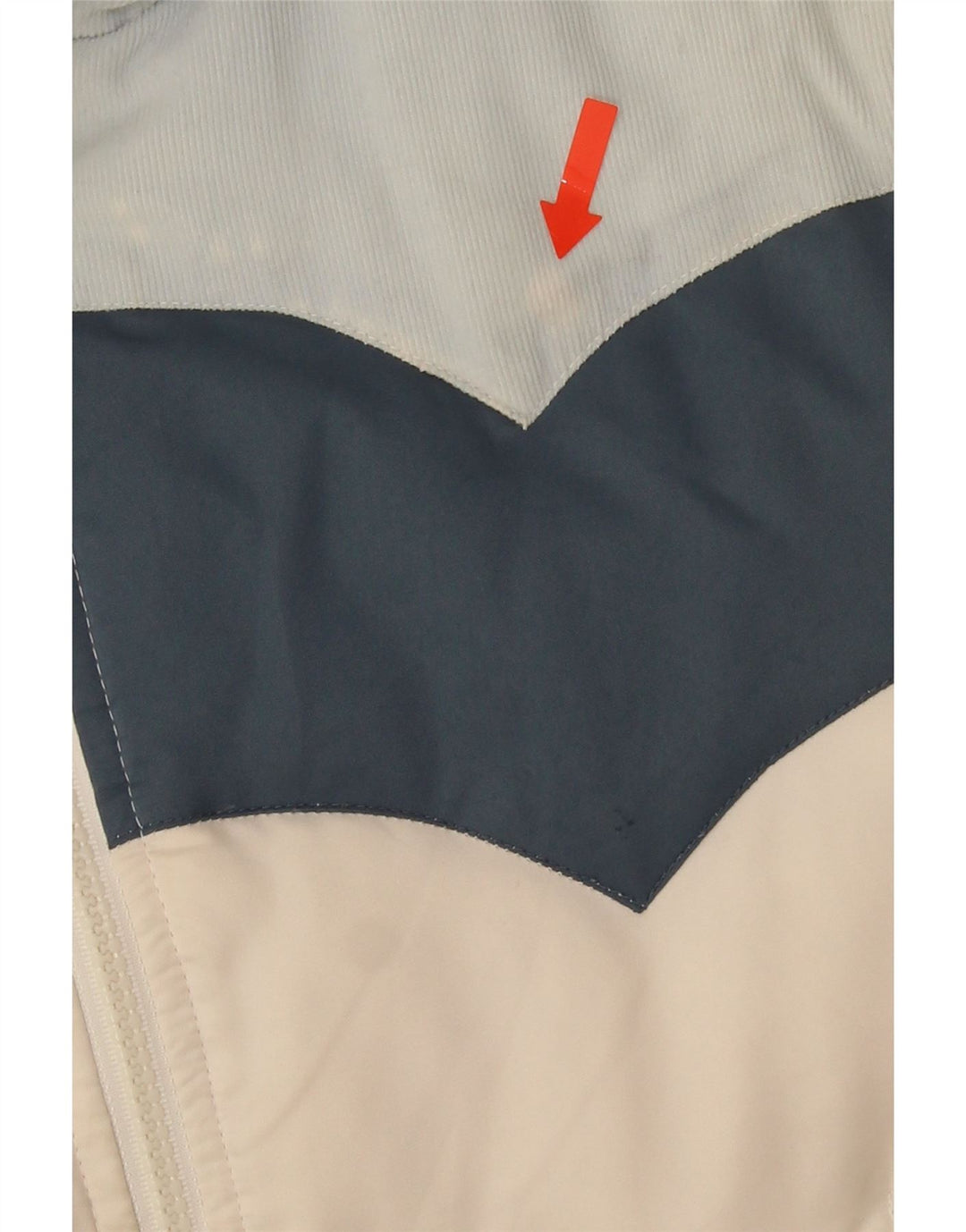 Levi's polstret jakke til kvinder UK 6 XS Hvid Colourblock Polyester