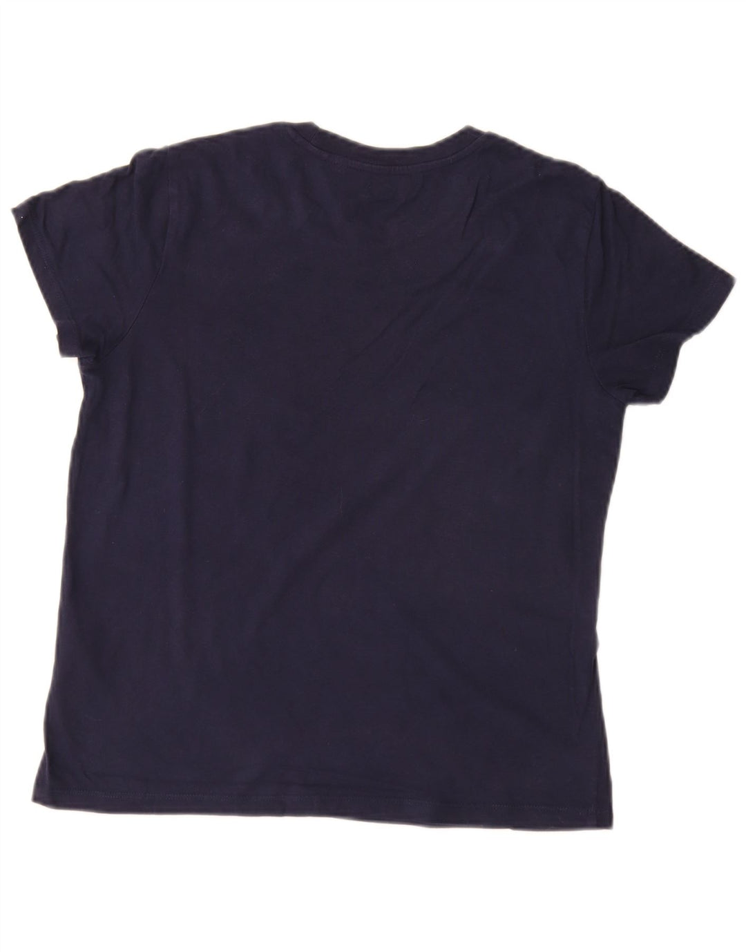 Levi's Dame T-Shirt Top UK 10 Small Navy Blue Bomuld