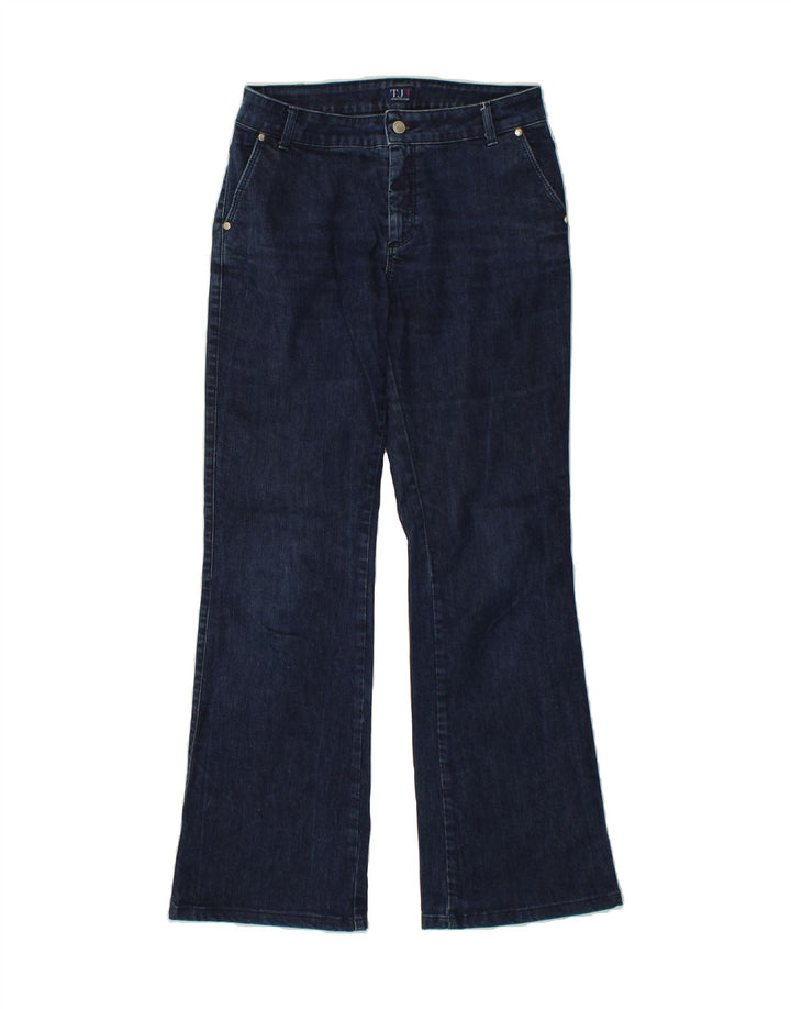 TRUSSARDI Womens Bootcut Jeans W29 L31 Navy Blue Cotton Vintage Trussardi and Second-Hand Trussardi from Messina Hembry 