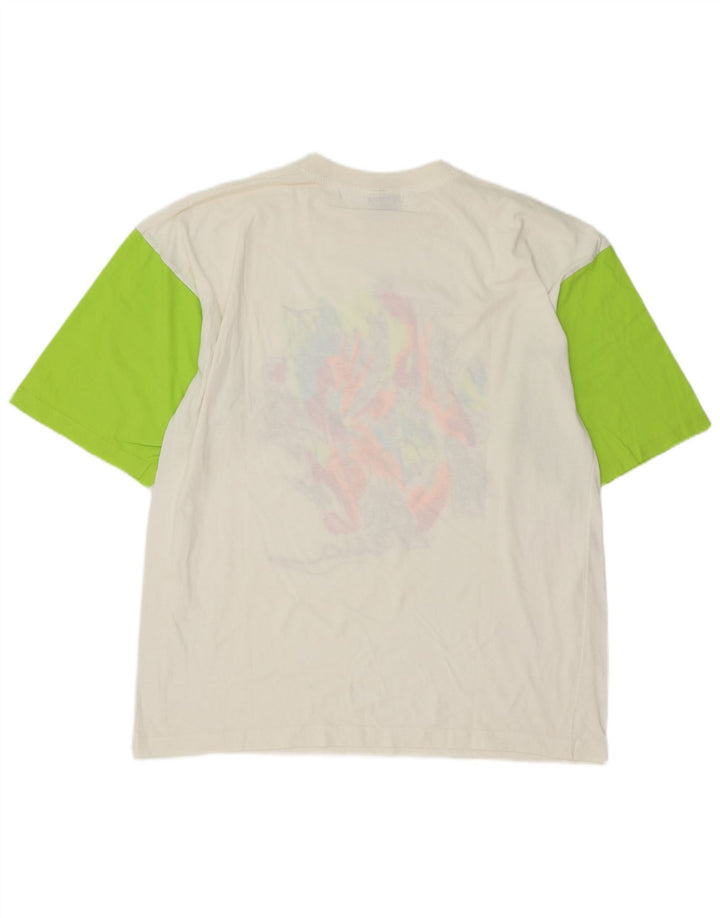 Arena Herre Grafisk T-Shirt Top Stor Hvid Bomuld
