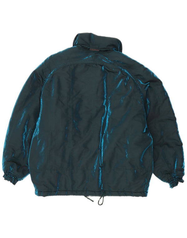 Ellesse Dame Hætte Oversized Polstret Jakke IT 42 Medium Navy Blue