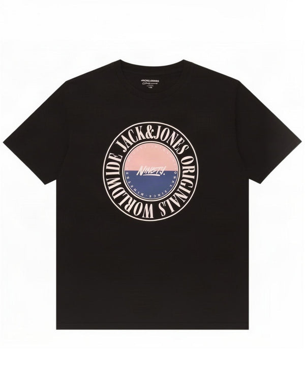 Jack & Jones Grafisk T-shirt top til mænd XL Sort