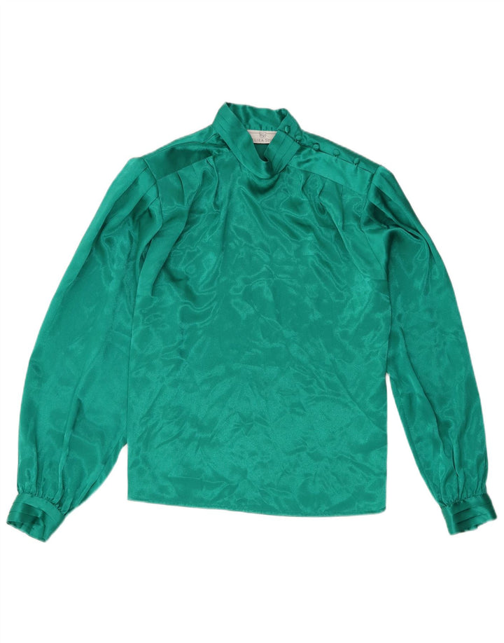 Chelsea Dame Langærmet Bluse Top US 6 Medium Green Polyester