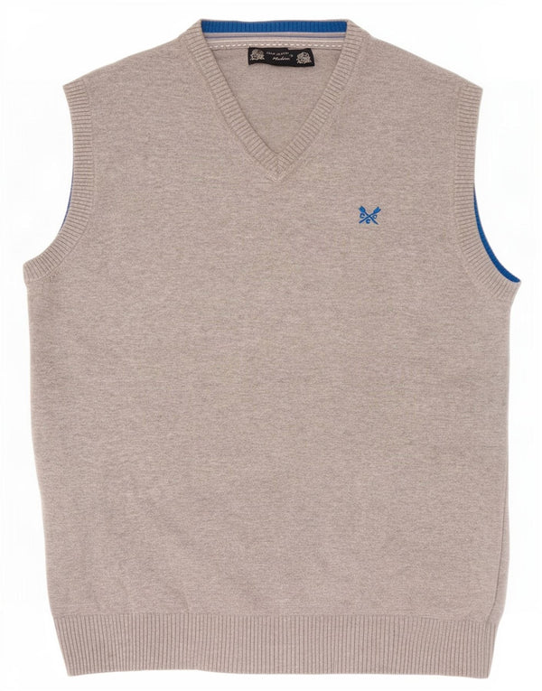 Besætningstøj Herrevest Tank Top Medium Grå Bomuld