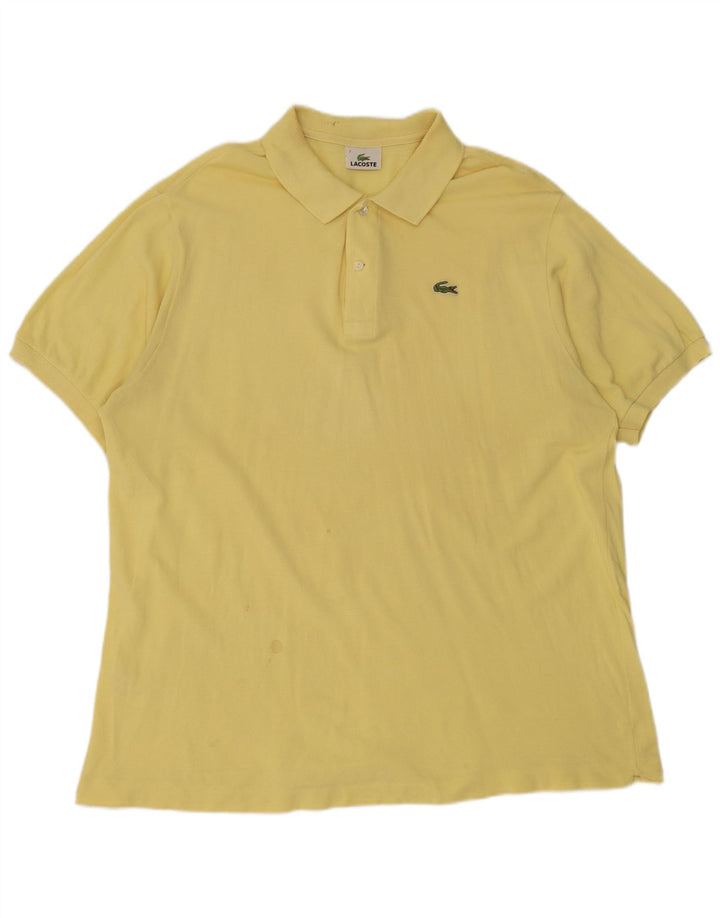 Lacoste Herre Polo Shirt Str. 7 2XL Gul Bomuld