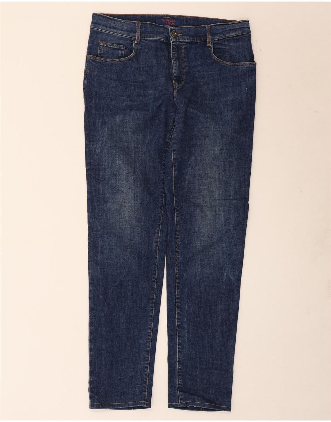 TRUSSARDI Slim Jeans til mænd W33 L30 blå bomuld