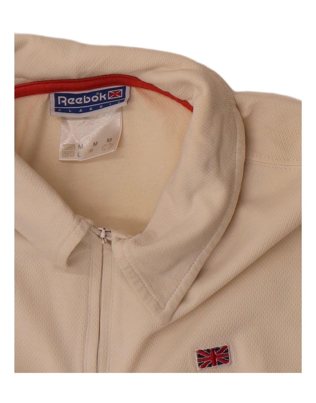 Reebok Herre Loose Fit Polo Shirt Medium Off White