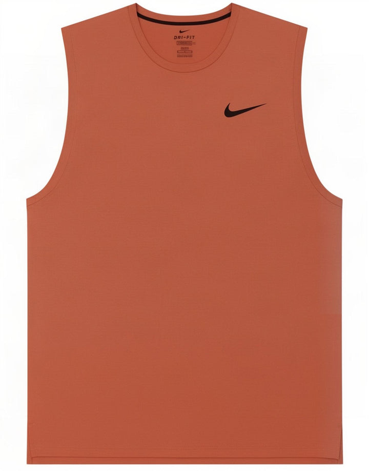Nike Herre Dri Fit Standard Vest Top Medium Brun Polyester