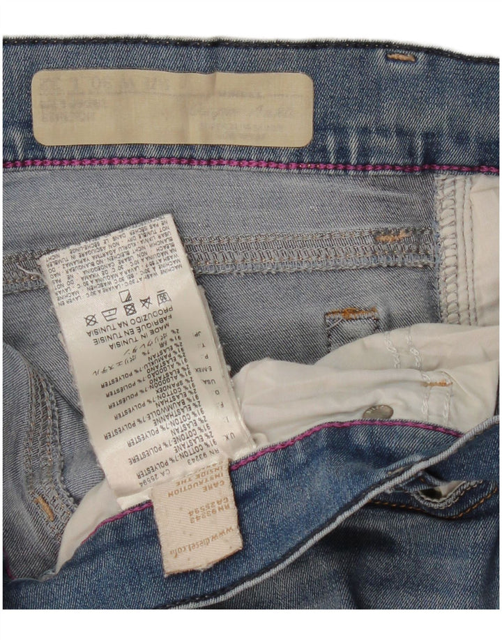 DIESEL Dame Skinny Jeans W30 L28 Blå Bomuld
