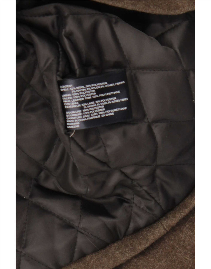 Nautica Herre Hooded Duffel Coat UK 38 Medium Brun Uld
