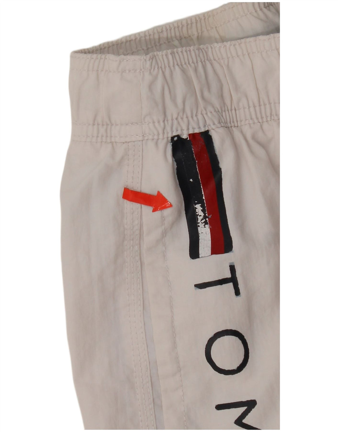Tommy Hilfiger Grafiske svømmeshorts til kvinder UK 12 Medium White