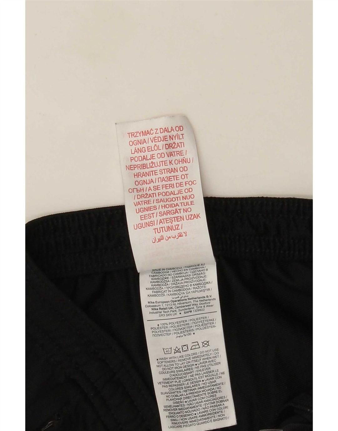 Nike drenge Dri Fit træningsdragt bukser 13-14 år XL sort polyester