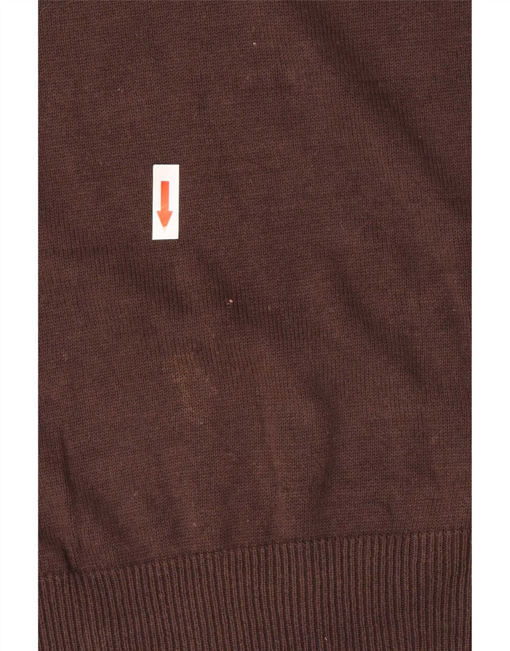 Pierre Cardin Herre sweater med rund hals, medium brun bomuld