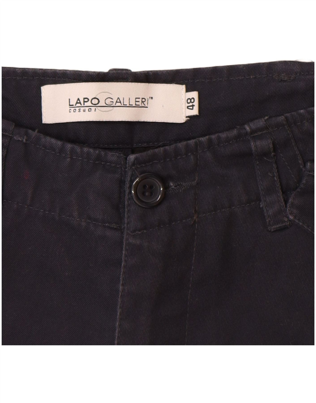 Lapo Galleri Herre Cargo Shorts IT 48 Medium W32 Marineblå Bomuld