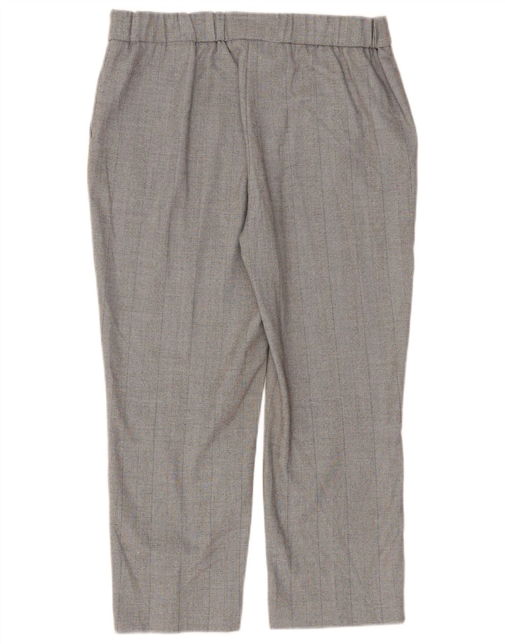 Marks & Spencer Lige Capri-bukser til kvinder UK 12 Medium W30 L23 Grå