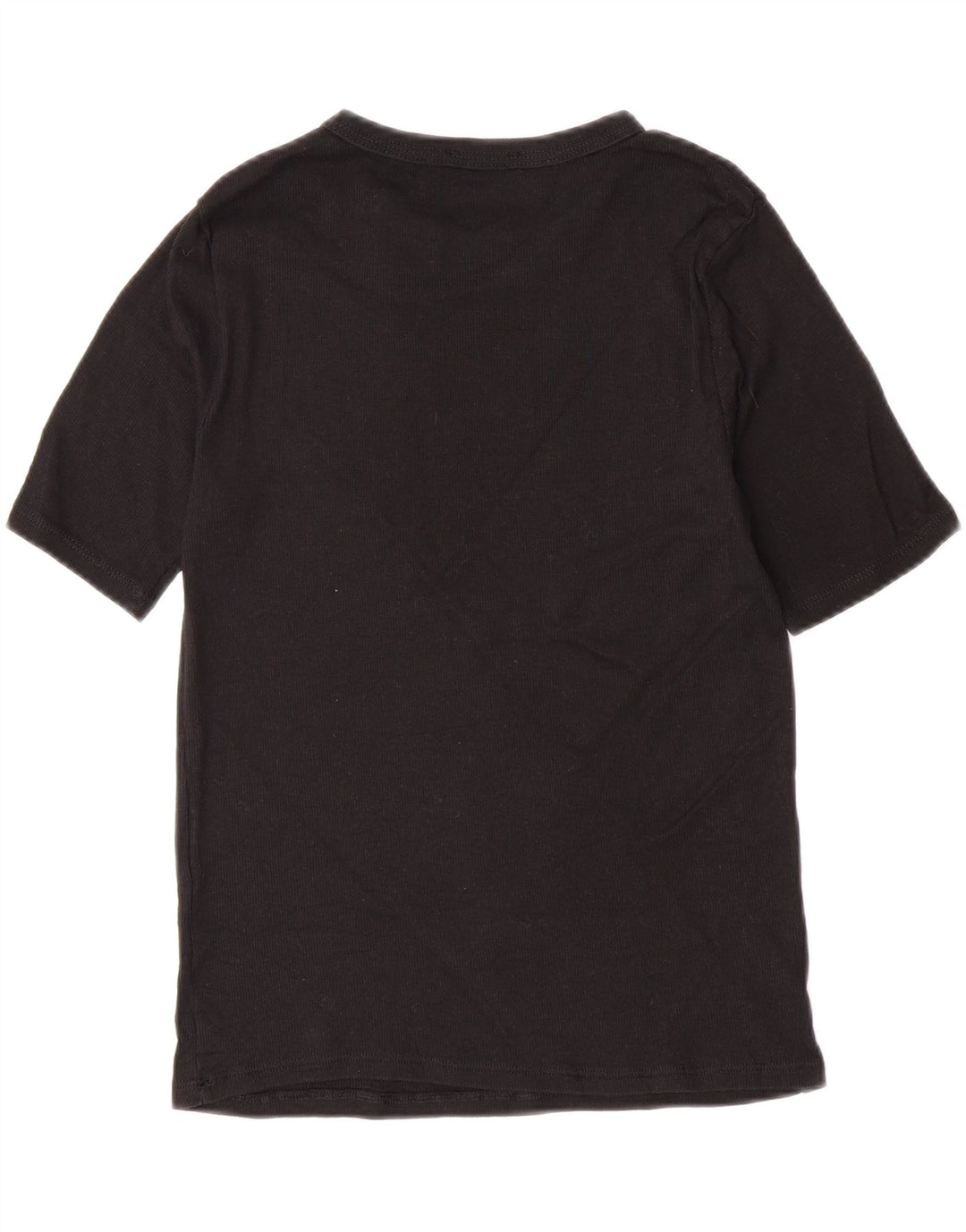 ZARA Womens T-Shirt Top UK 12 Medium Black Vintage Zara and Second-Hand Zara from Messina Hembry 