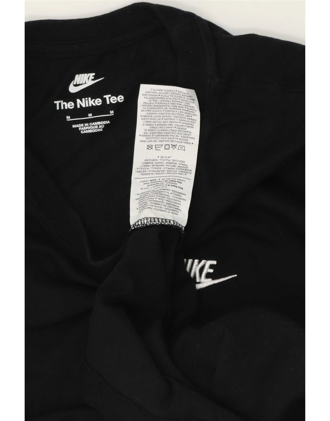 Nike Herre Top Langærmet Medium Sort Bomuld