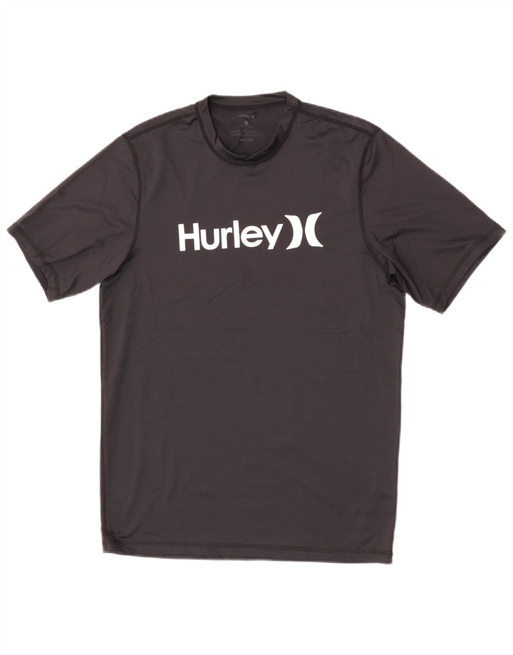 Hurley Herre Grafisk T-Shirt Top Lille Sort Polyester