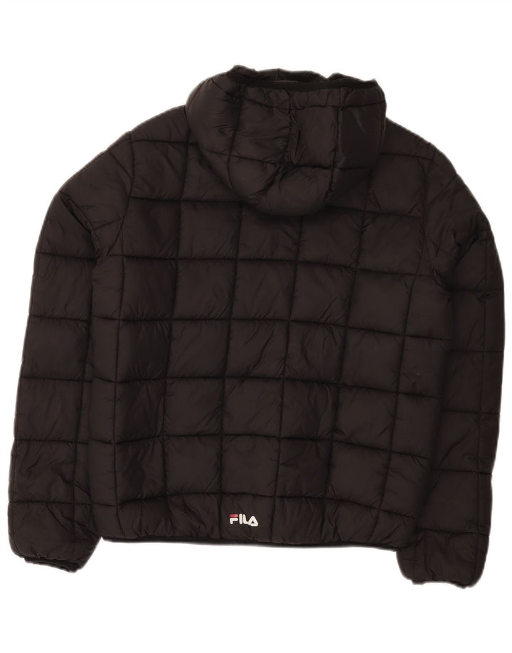 Fila drenge hættejakke 13-14 år sort