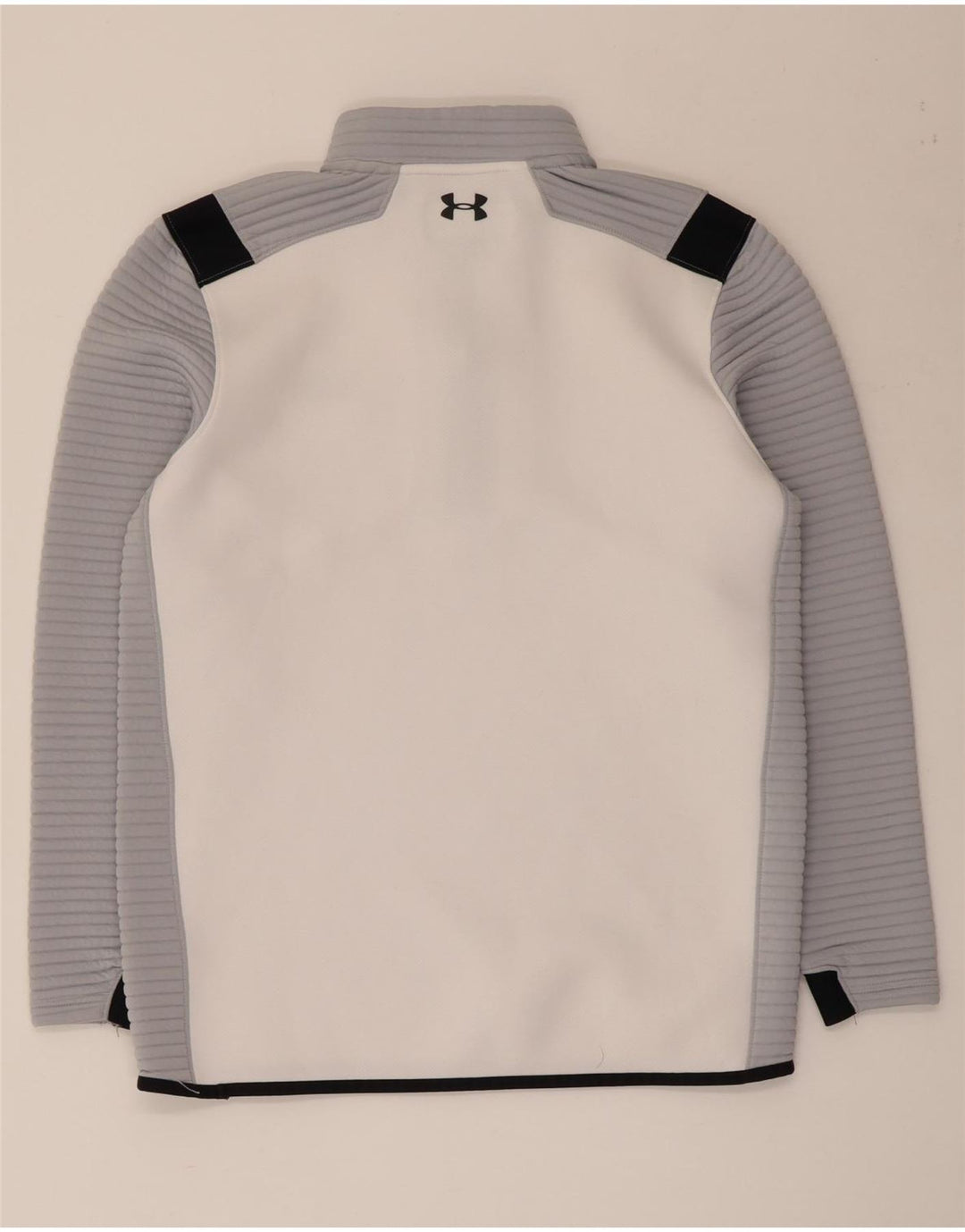 Under Armour Herre Cold Gear Pullover Træningsdragt Top Medium White Colourblock
