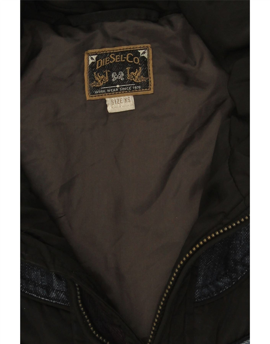 Diesel Dame Hætte Oversized Polstret Jakke UK 6 XS Sort