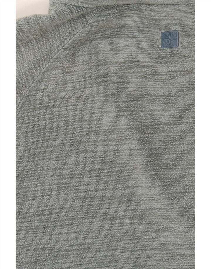 Mountain Warehouse Herre Zip Neck Fleece Jumper Medium Blue