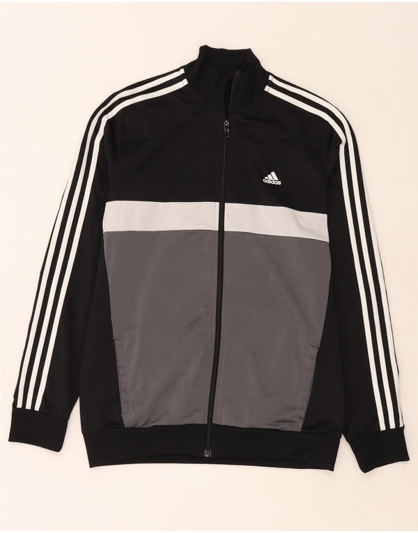 Adidas Boys Aeroready Tracksuit Topjakke 15-16 år Sort Colourblock