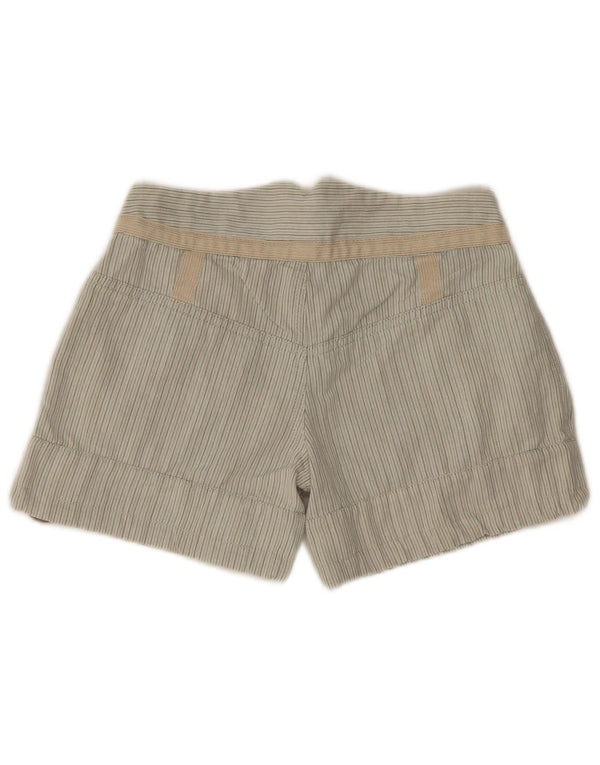 Diesel Womens Chino Shorts W26 Small Grey Pinstripe Cotton
