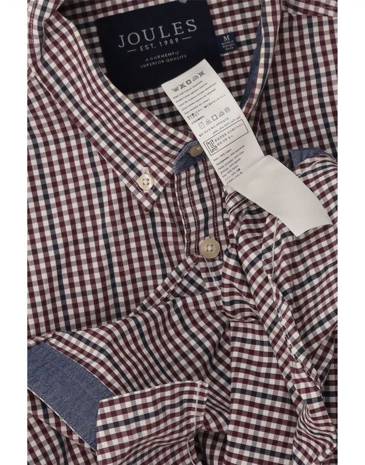 Joules Herreskjorte Medium Burgundy Gingham Cotton