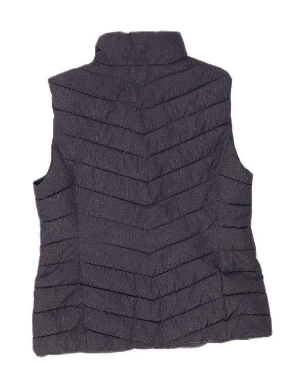 Mountain Warehouse Womens Polstret Gilet UK 14 Large Navy Blue Nylon