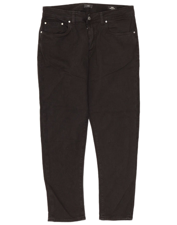 Liu Jo Mens Fred Regular Cropped Jeans W36 L29 Sort bomuld