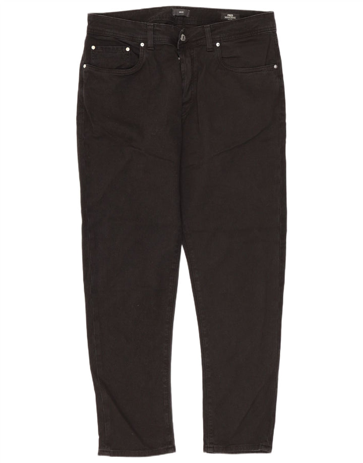 Liu Jo Mens Fred Regular Cropped Jeans W36 L29 Sort bomuld