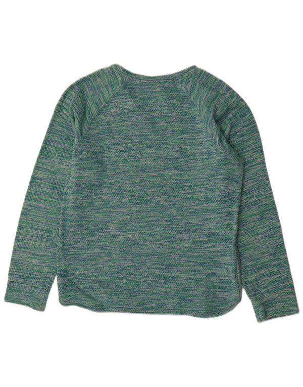 SCOTCH & SODA Dame Boat Neck Jumper Sweater UK 16 Large Green Flecked
