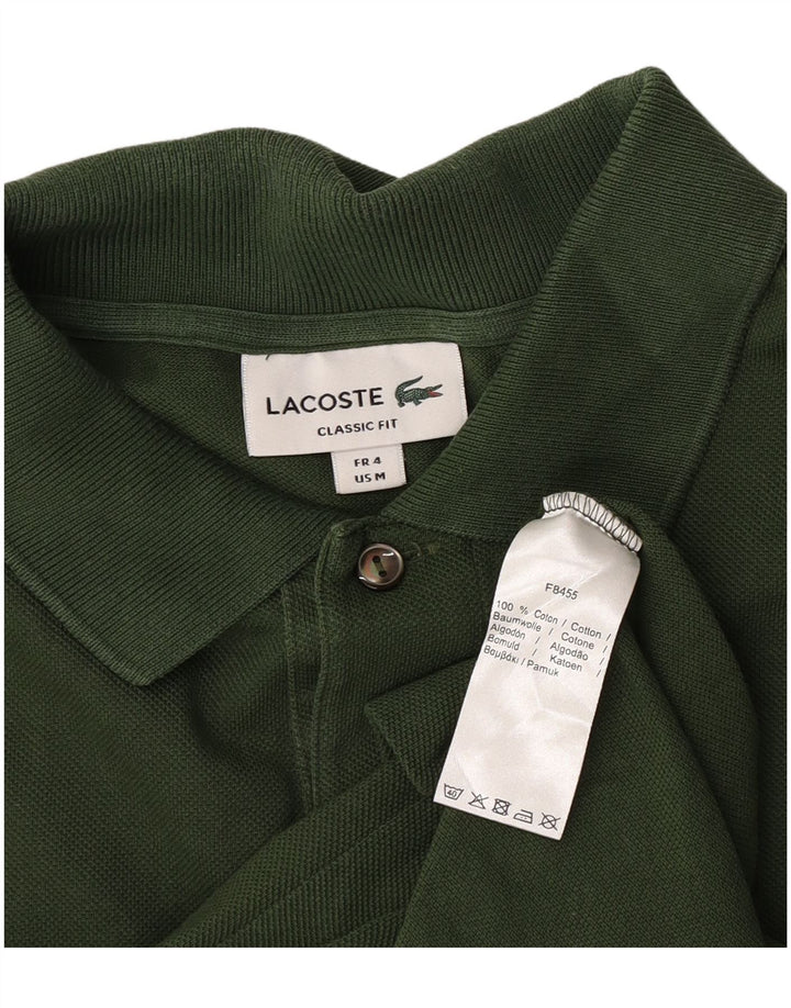 Lacoste herre klassisk pasform poloshirt størrelse 4 Medium grøn bomuld