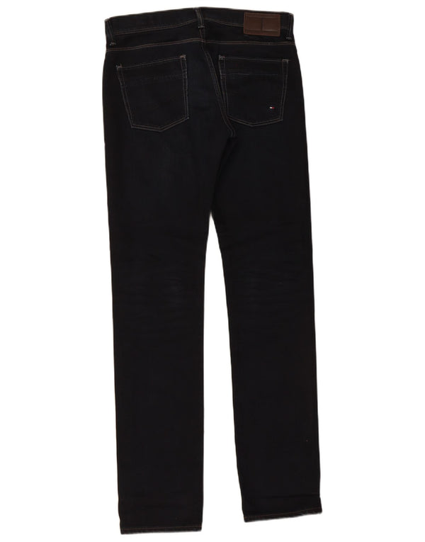 Tommy Hilfiger Mens Slim Jeans W30 L34 Navy Blue Cotton