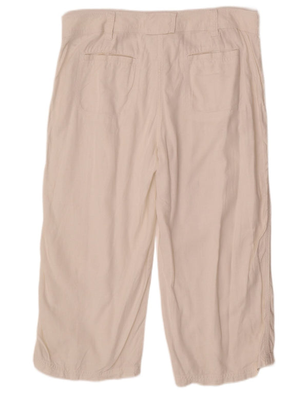 Marks & Spencer Lige Capri-bukser til kvinder UK 16 Large W36 L21 White