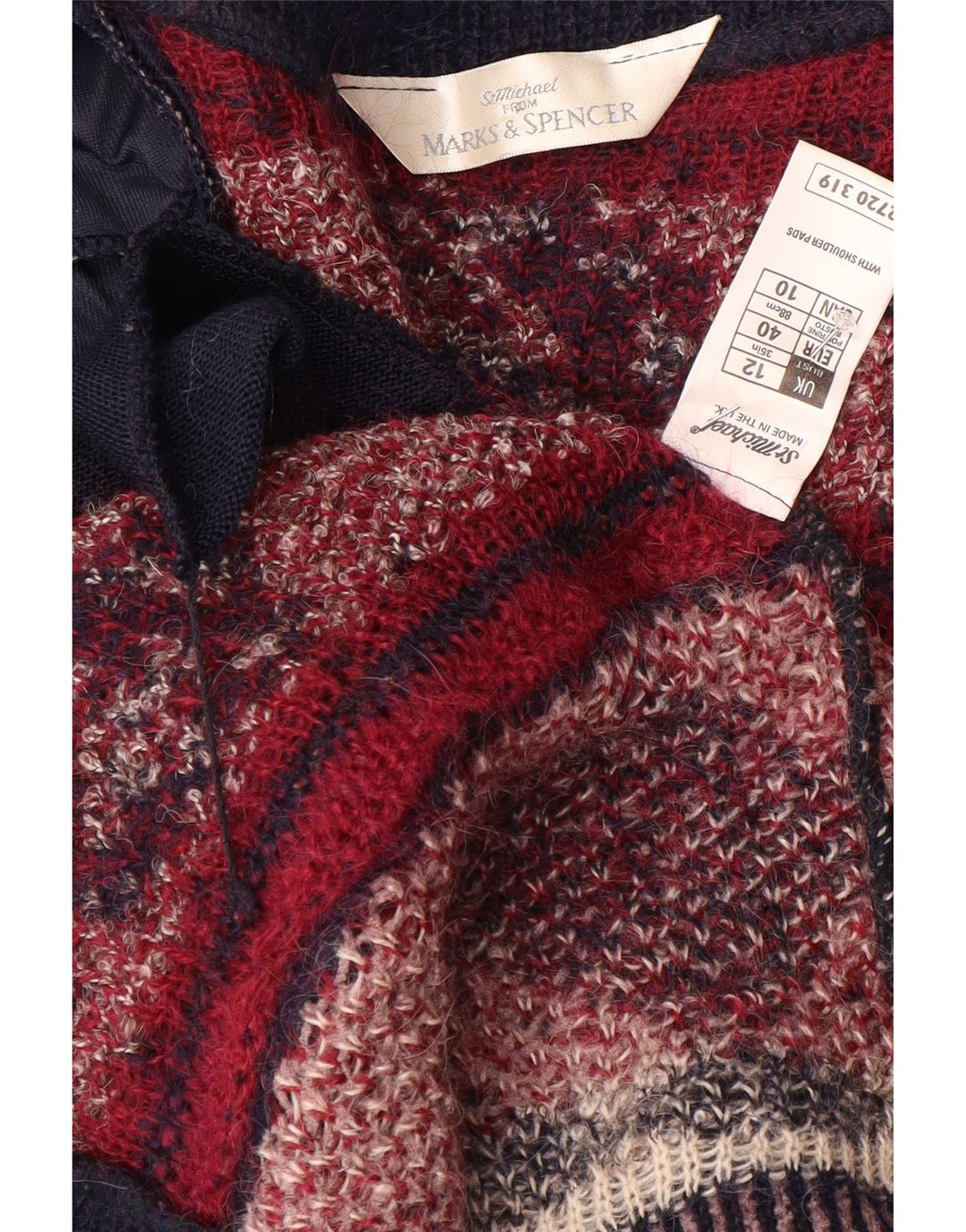 Marks & Spencer Dame Longline Cardigan Sweater UK 12 Medium Navy Blue