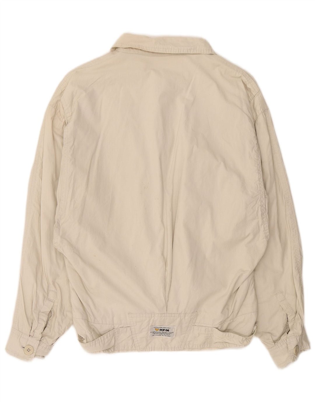POP 84 Bomberjakke til mænd UK 38 Medium Off White Bomuld