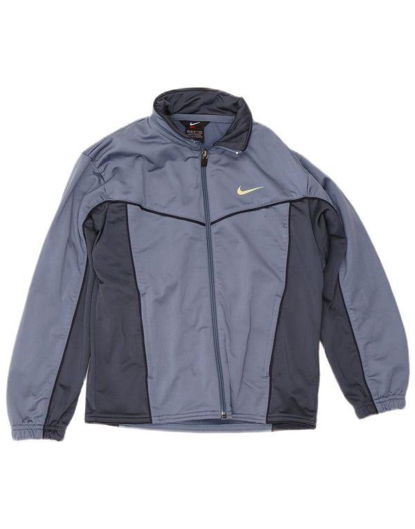 Nike drenge grafisk træningsdragt topjakke 10-11 år Medium Blue Colourblock