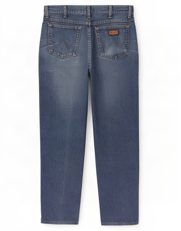 Wrangler Herre Ohio Straight Jeans W38 L32 Blå Bomuld