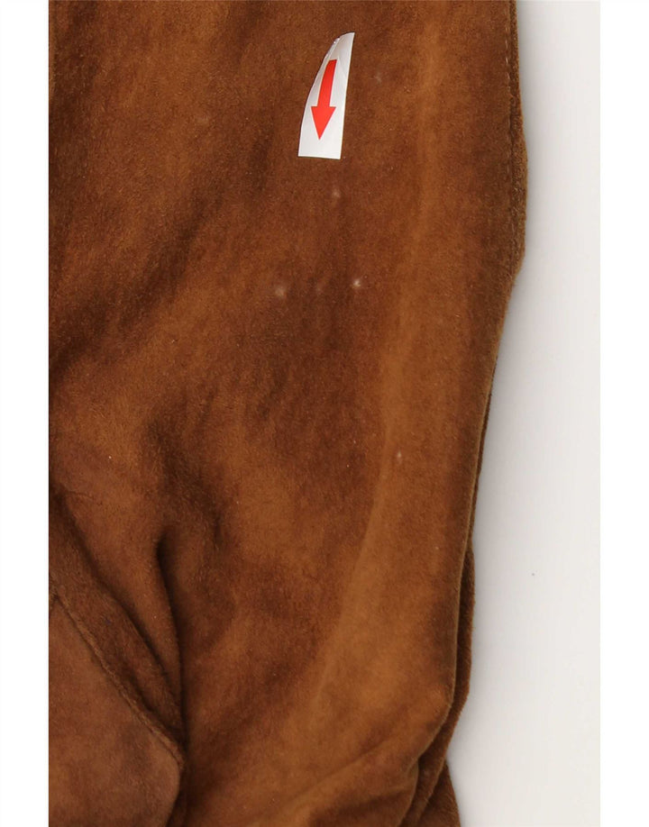 Vintage herre ruskind bomberjakke IT 50 Large Brown