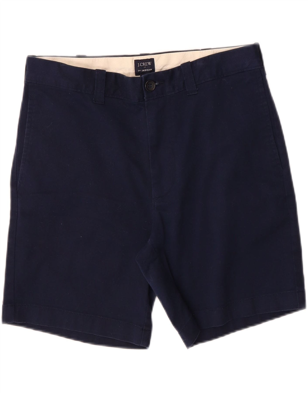 J. CREW Mens Chino Shorts W30 Medium Navy Blue Cotton Vintage J. Crew and Second-Hand J. Crew from Messina Hembry 